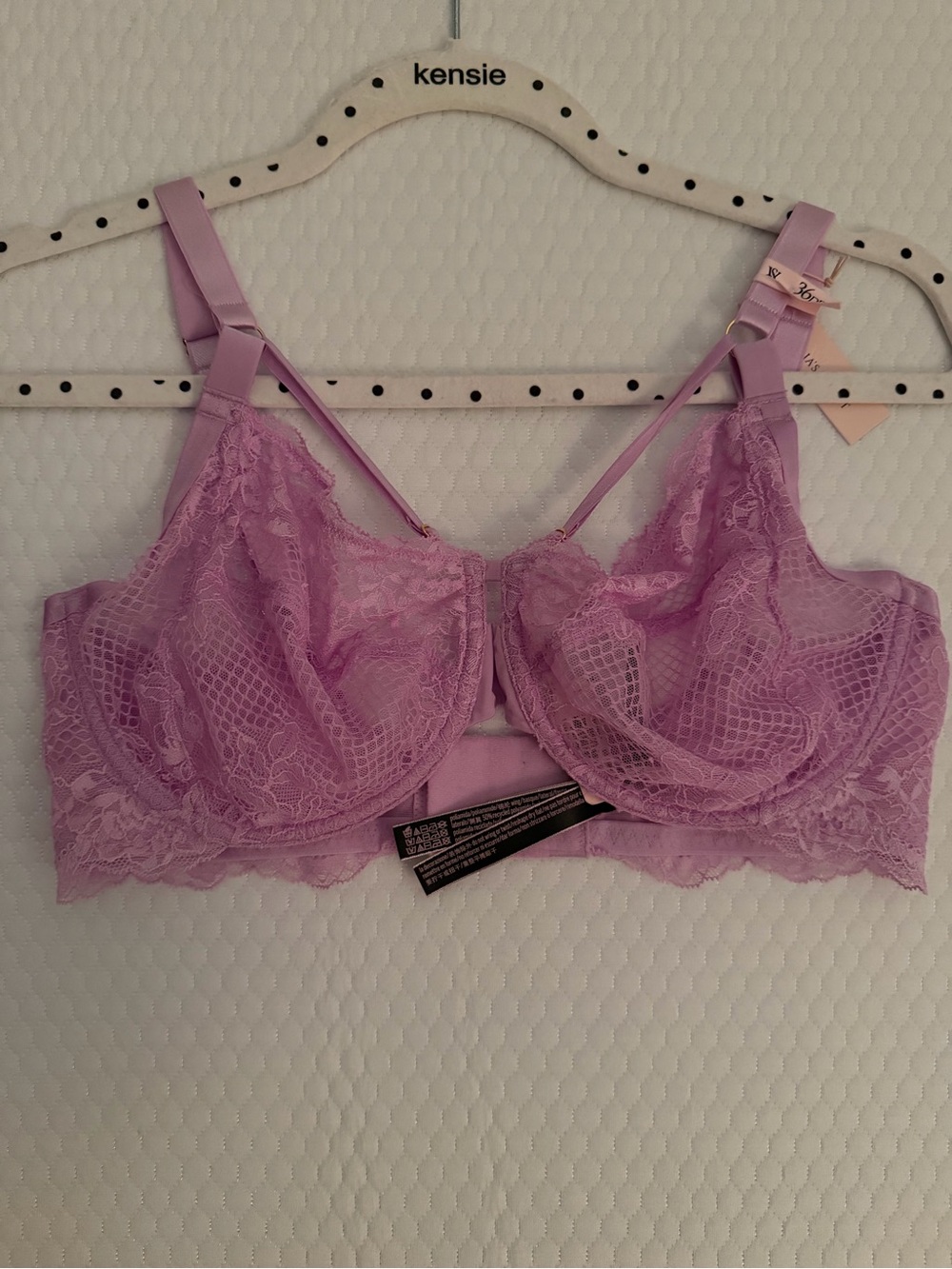 Victoria's Secret Lavender Lace Underwire Bra